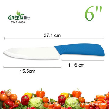 1-Piece 6 inch ceramic chef knife with soft handle,ceramic knife set,chef's knife